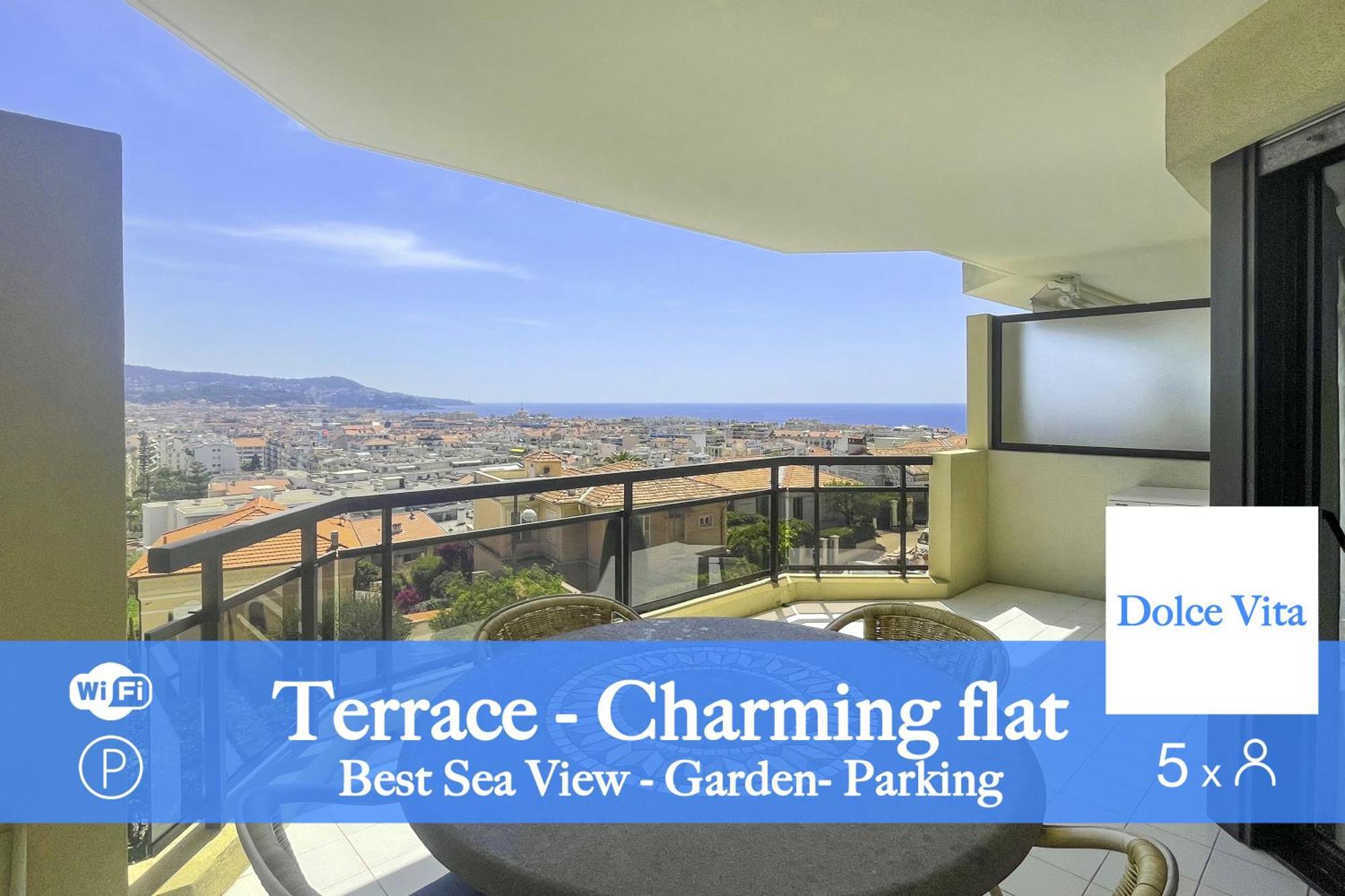 La Dolce Vita 5 Pers Parking Terrazza Ницца